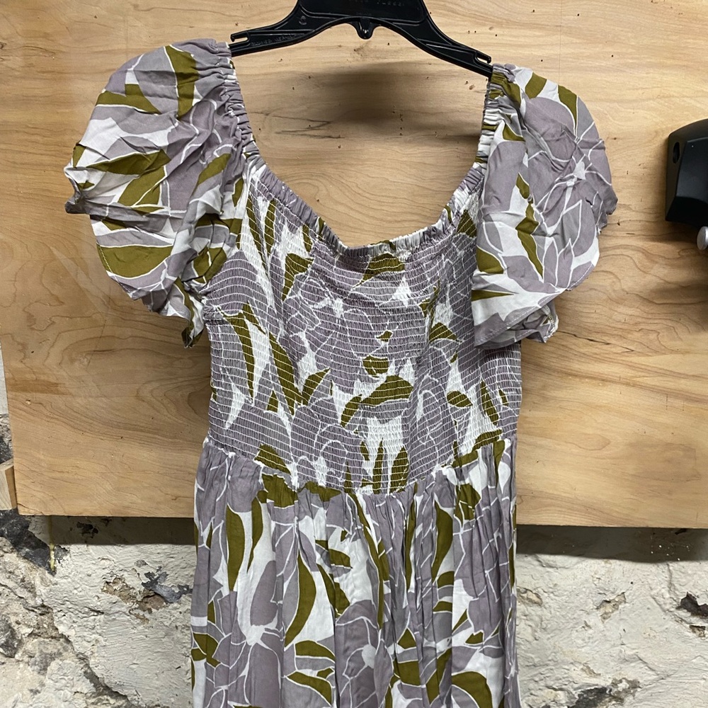 Free People off the shoulder floral sun dress